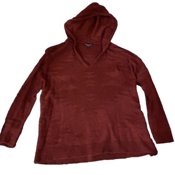 AEO Hooded V neck Aztec Sweater - Picture 2 of 6